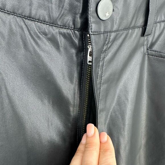 Alp N Rock Women’s Claren Faux Leather Bootcut Pants Size XL High Waist Black - Picture 11 of 14